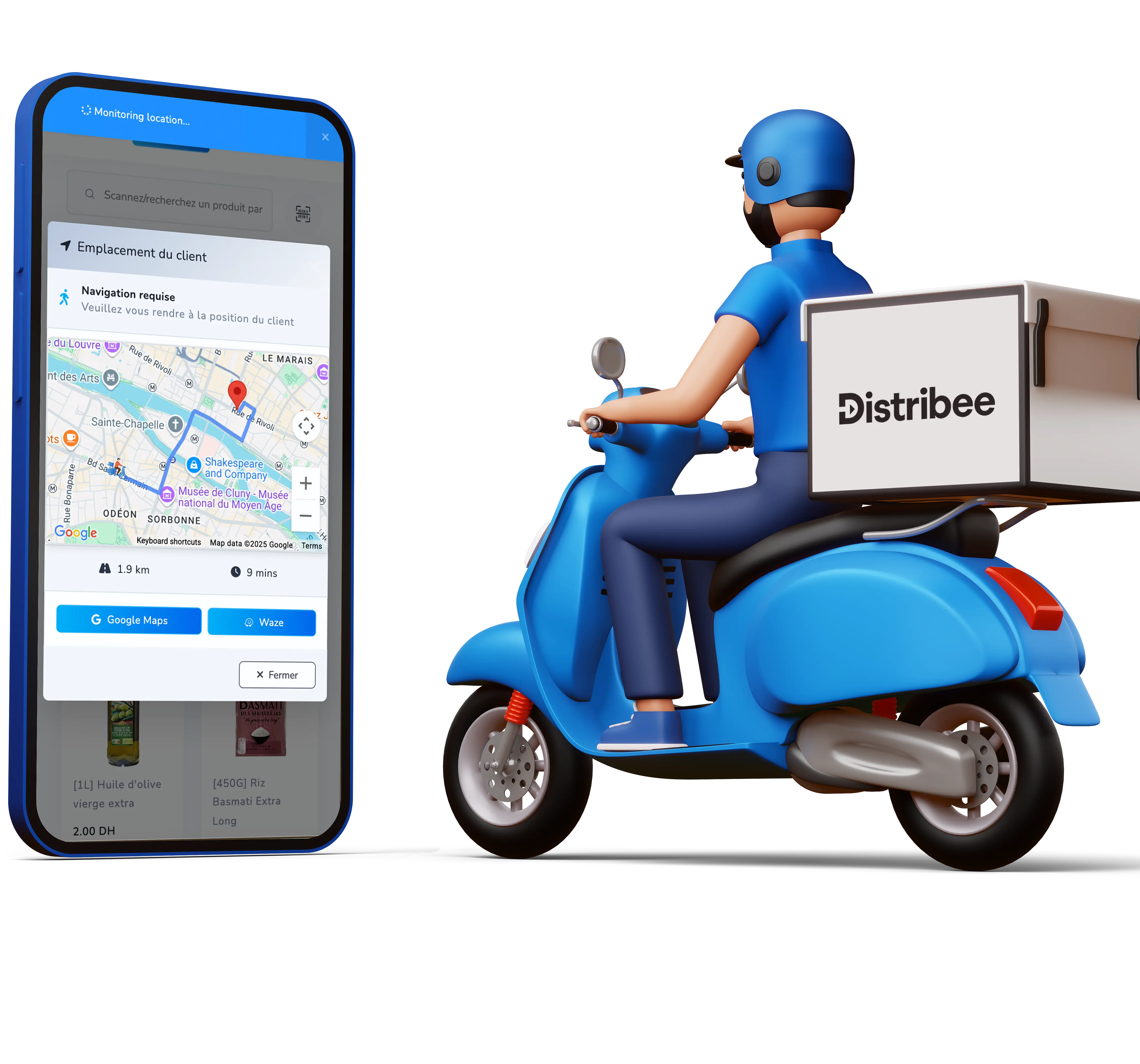 Navigation GPS Distribee